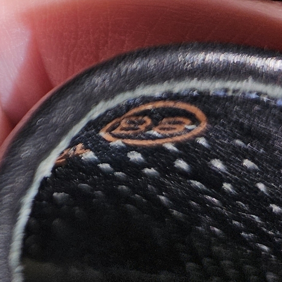 Cole Haan Slip On Woven Leather Loafers Black & Brown Size 8B Made in Italy - Picture 8 of 8